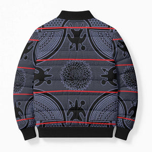 Lesotho Seanamarena Bomber Puffer Jacket Basotho Traditional Blanket Style - Serenity