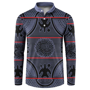 Lesotho Seanamarena Button Sweatshirt Basotho Traditional Blanket Style - Serenity