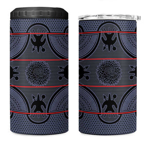 Basotho Blanket 4 in 1 Can Cooler Tumbler Lesotho Seanamarena Heritage - Serenity - African Pride
