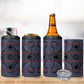 Basotho Blanket 4 in 1 Can Cooler Tumbler Lesotho Seanamarena Heritage - Serenity - African Pride
