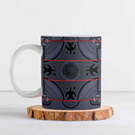 Lesotho Seanamarena Ceramic Mug Basotho Traditional Blanket Style - Serenity