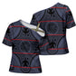 Lesotho Seanamarena Cross Shoulder Shirt Basotho Traditional Blanket Style - Serenity