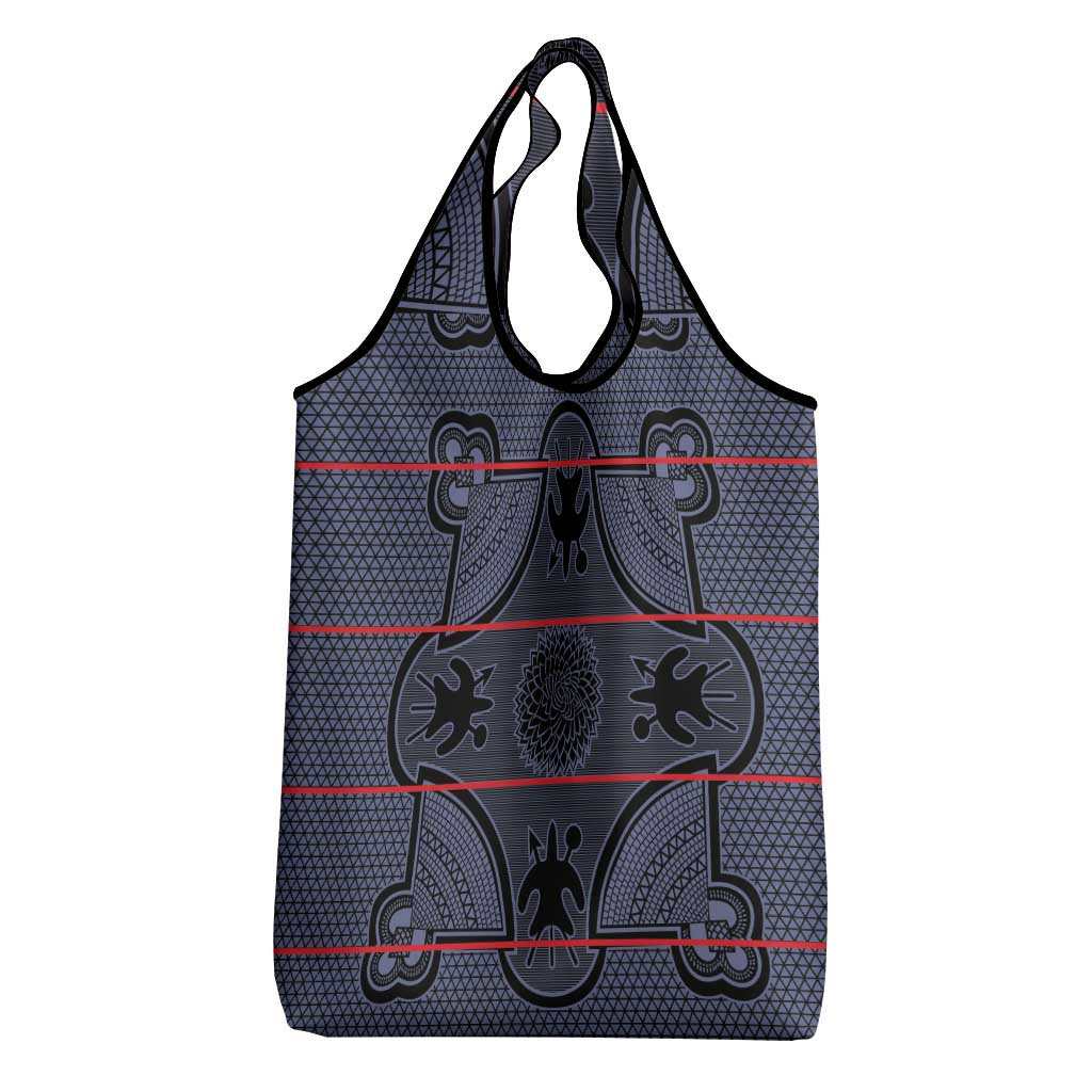 Basotho Blanket Grocery Bag Lesotho Seanamarena Heritage - Serenity - African Pride