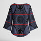 Lesotho Seanamarena Kimono Sleeve Blouse Basotho Traditional Blanket Style - Serenity