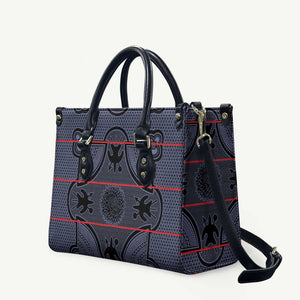 Lesotho Seanamarena Leather Bag Basotho Traditional Blanket Style - Serenity