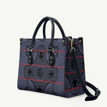 Lesotho Seanamarena Leather Bag Basotho Traditional Blanket Style - Serenity