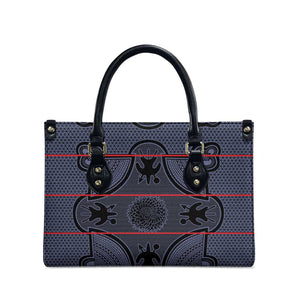 Lesotho Seanamarena Leather Bag Basotho Traditional Blanket Style - Serenity
