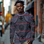 Basotho Blanket Long Sleeve Shirt Lesotho Seanamarena Heritage - Serenity - African Pride