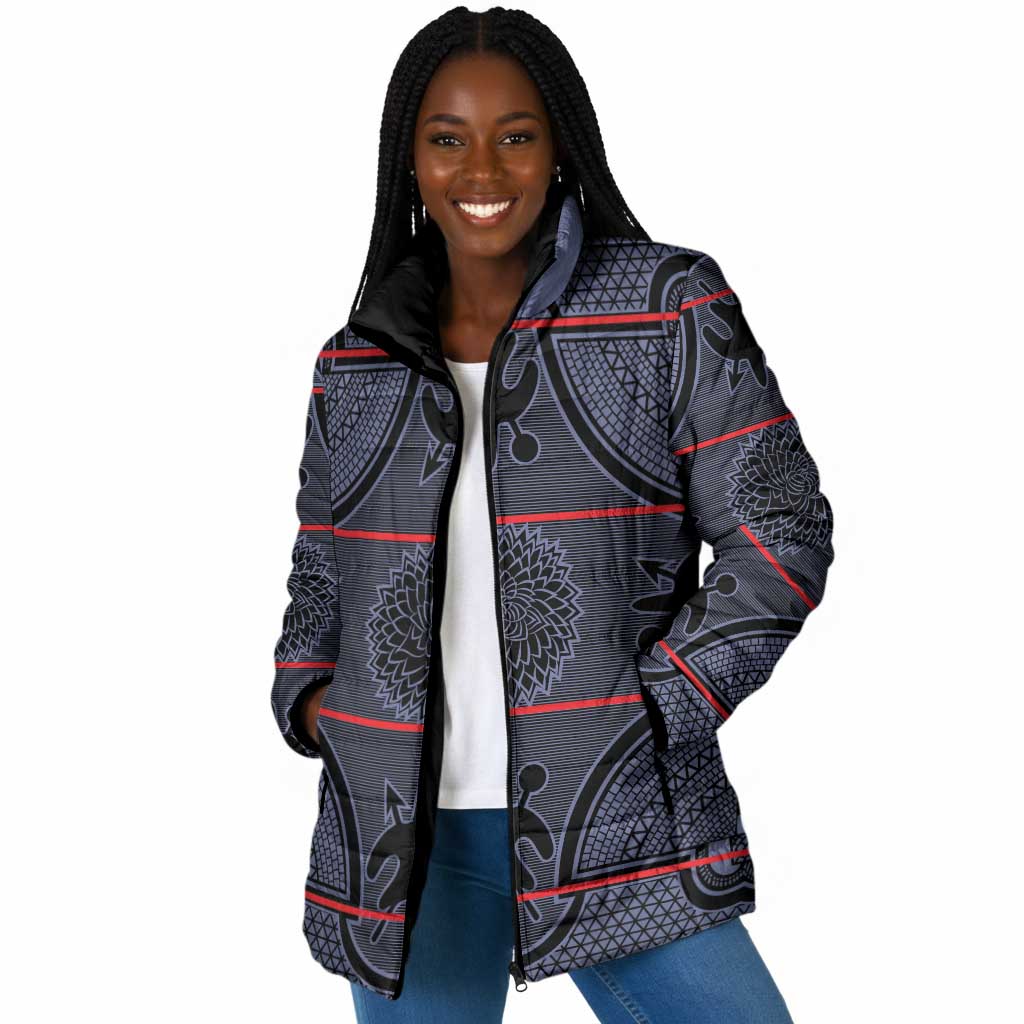 Lesotho Seanamarena Padded Jacket Basotho Traditional Blanket Style - Serenity