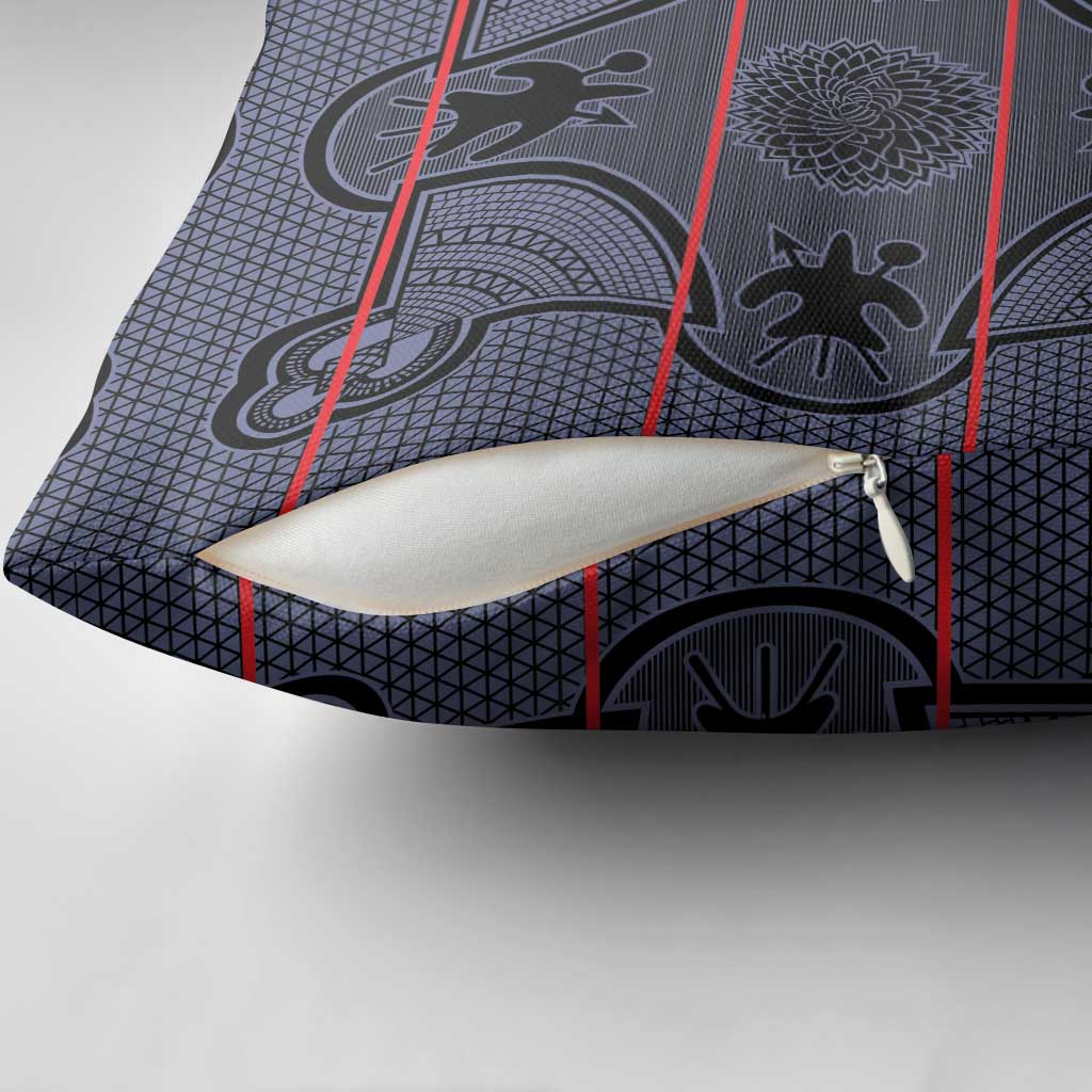 Lesotho Seanamarena Pillow Cover Basotho Traditional Blanket Style - Serenity