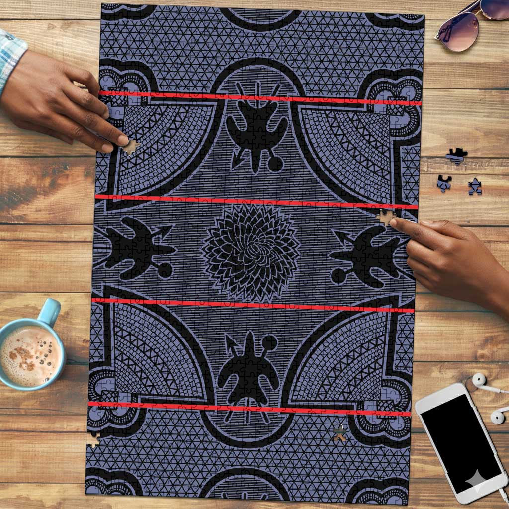 Lesotho Seanamarena Puzzle Basotho Traditional Blanket Style - Serenity