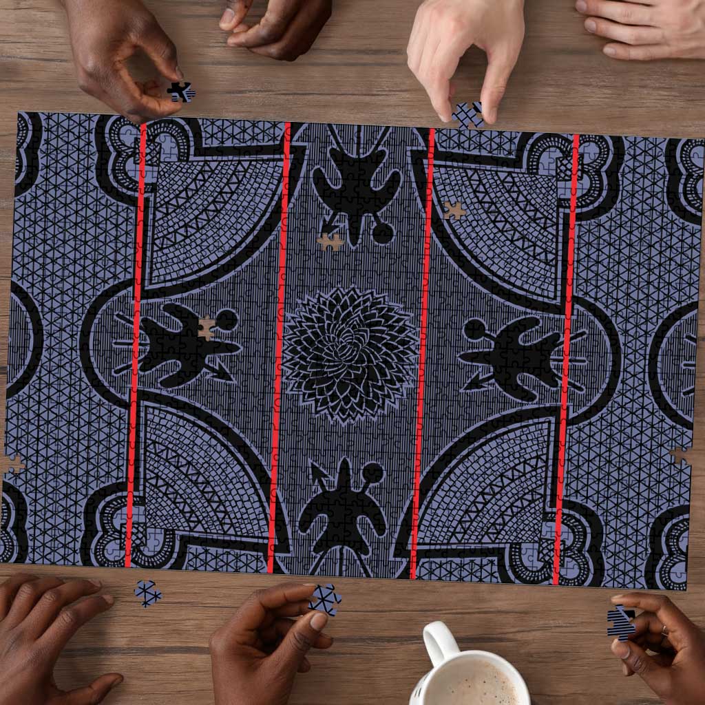 Lesotho Seanamarena Puzzle Basotho Traditional Blanket Style - Serenity