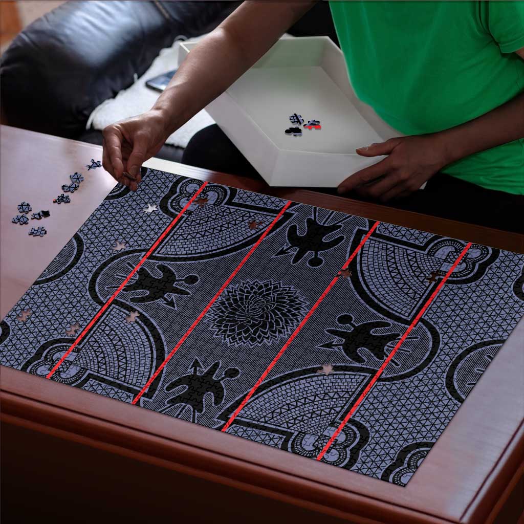 Lesotho Seanamarena Puzzle Basotho Traditional Blanket Style - Serenity