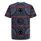 Basotho Blanket Rugby Jersey Lesotho Seanamarena Heritage - Serenity - African Pride