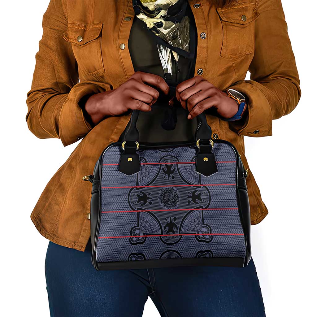 Basotho Blanket Shoulder Handbag Lesotho Seanamarena Heritage - Serenity - African Pride