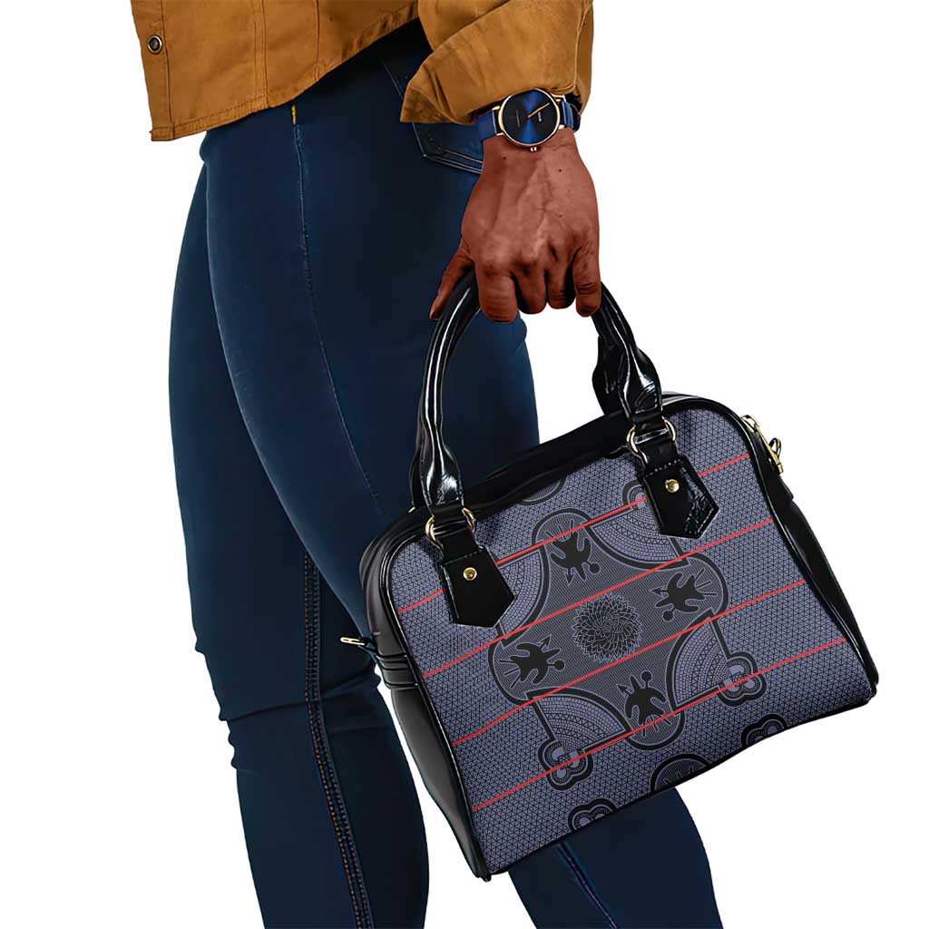 Basotho Blanket Shoulder Handbag Lesotho Seanamarena Heritage - Serenity - African Pride