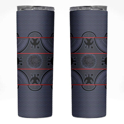 Basotho Blanket Skinny Tumbler Lesotho Seanamarena Heritage - Serenity - African Pride