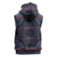 Basotho Blanket Sleeveless Hoodie Lesotho Seanamarena Heritage - Serenity - African Pride