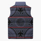Lesotho Seanamarena Sleeveless Puffer Jacket Basotho Traditional Blanket Style - Serenity