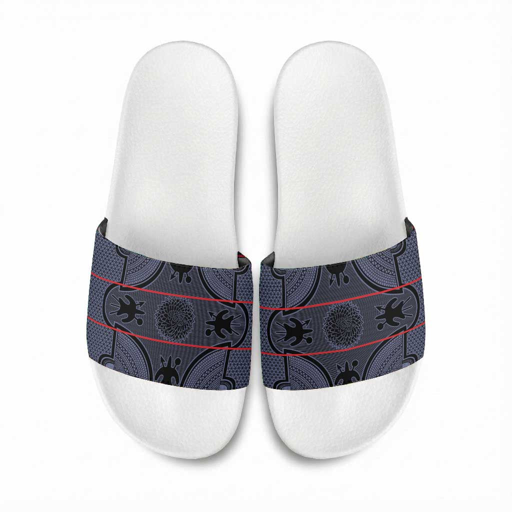 Lesotho Seanamarena Slide Sandals Basotho Traditional Blanket Style - Serenity