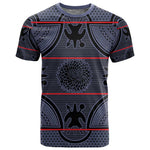 Basotho Blanket T shirt Lesotho Seanamarena Heritage - Serenity - African Pride