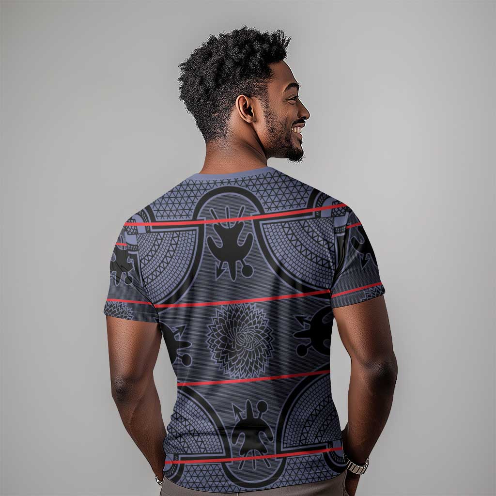 Basotho Blanket T shirt Lesotho Seanamarena Heritage - Serenity - African Pride