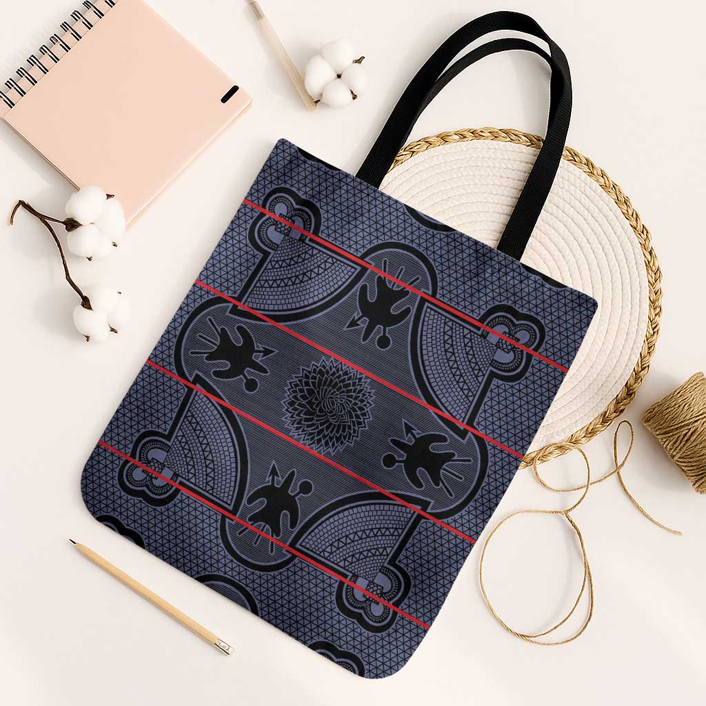 Lesotho Seanamarena Tote Bag Basotho Traditional Blanket Style - Serenity