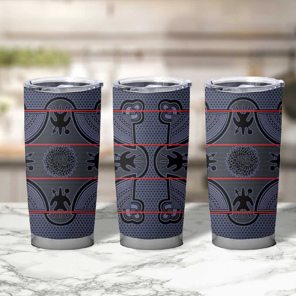 Basotho Blanket Tumbler Cup Lesotho Seanamarena Heritage - Serenity - African Pride