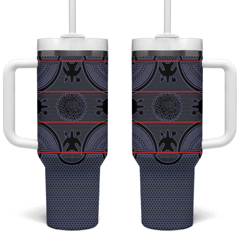 Basotho Blanket Tumbler With Handle Lesotho Seanamarena Heritage - Serenity - African Pride