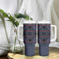 Basotho Blanket Tumbler With Handle Lesotho Seanamarena Heritage - Serenity - African Pride