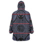 Basotho Blanket Wearable Blanket Hoodie Lesotho Seanamarena Heritage - Serenity - African Pride