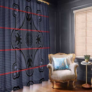 Basotho Blanket Window Curtain Lesotho Seanamarena Heritage - Serenity - African Pride