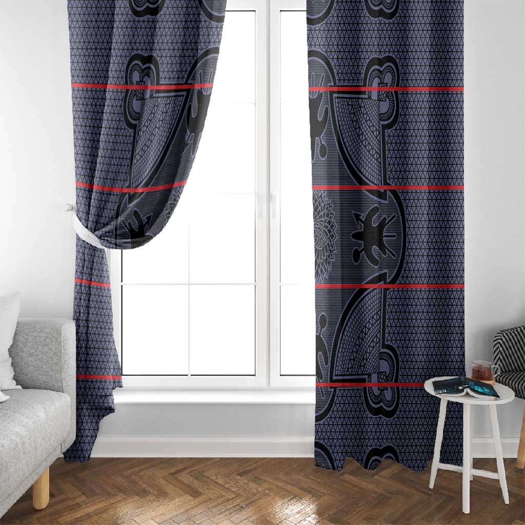 Basotho Blanket Window Curtain Lesotho Seanamarena Heritage - Serenity - African Pride