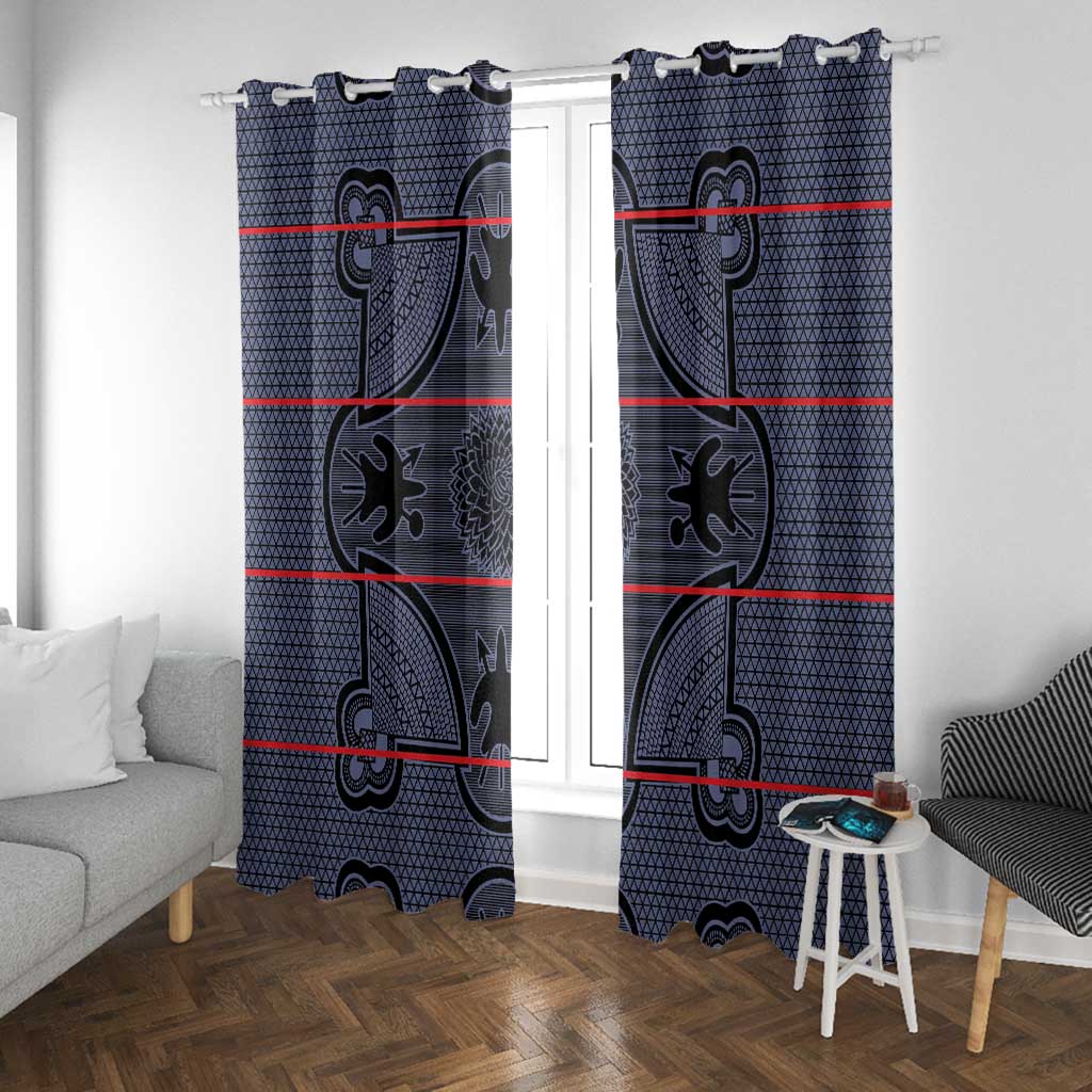 Basotho Blanket Window Curtain Lesotho Seanamarena Heritage - Serenity - African Pride