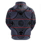 Basotho Blanket Zip Hoodie Lesotho Seanamarena Heritage - Serenity - African Pride