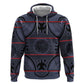 Basotho Blanket Zip Hoodie Lesotho Seanamarena Heritage - Serenity - African Pride