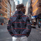 Basotho Blanket Zip Hoodie Lesotho Seanamarena Heritage - Serenity - African Pride