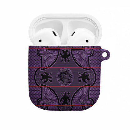 Lesotho Seanamarena AirPods Case Basotho Traditional Blanket Style - Violet