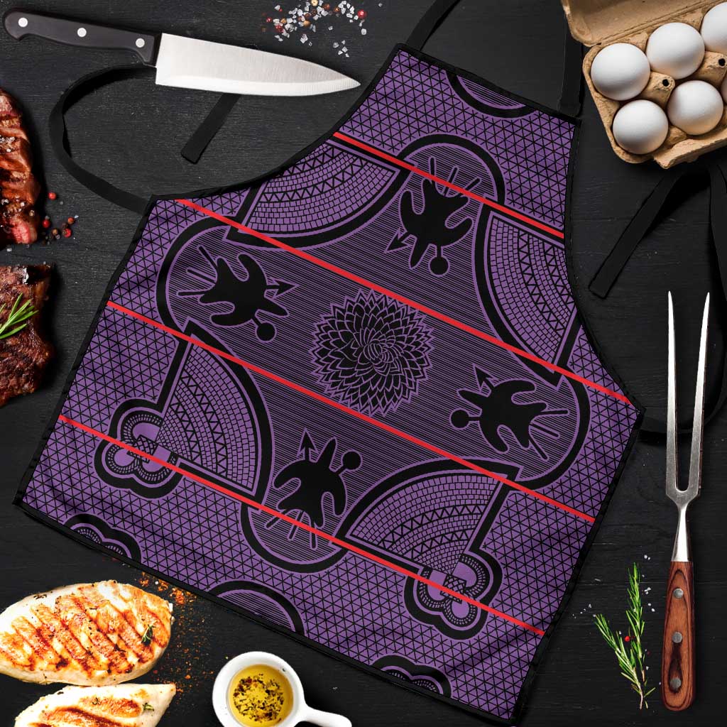 Lesotho Seanamarena Apron Basotho Traditional Blanket Style - Violet