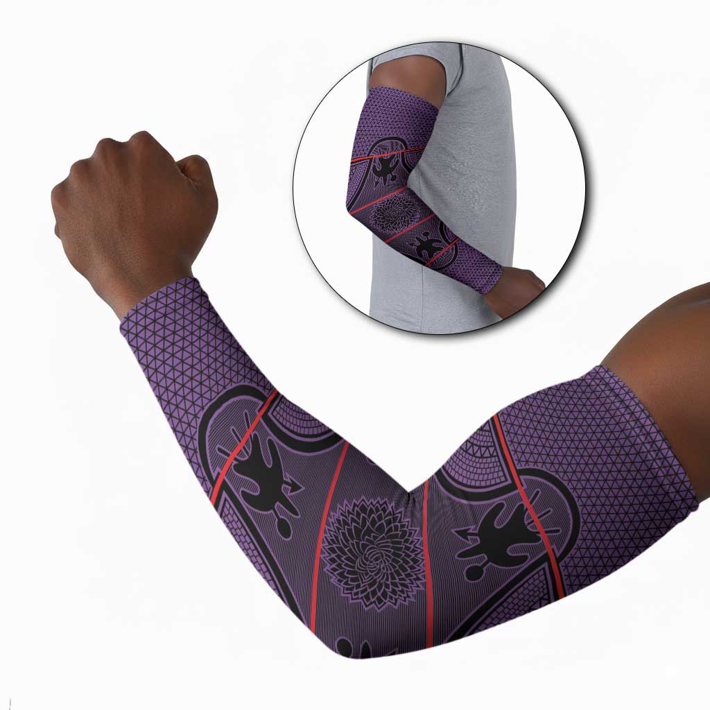 Lesotho Seanamarena Arm Sleeves Basotho Traditional Blanket Style - Violet