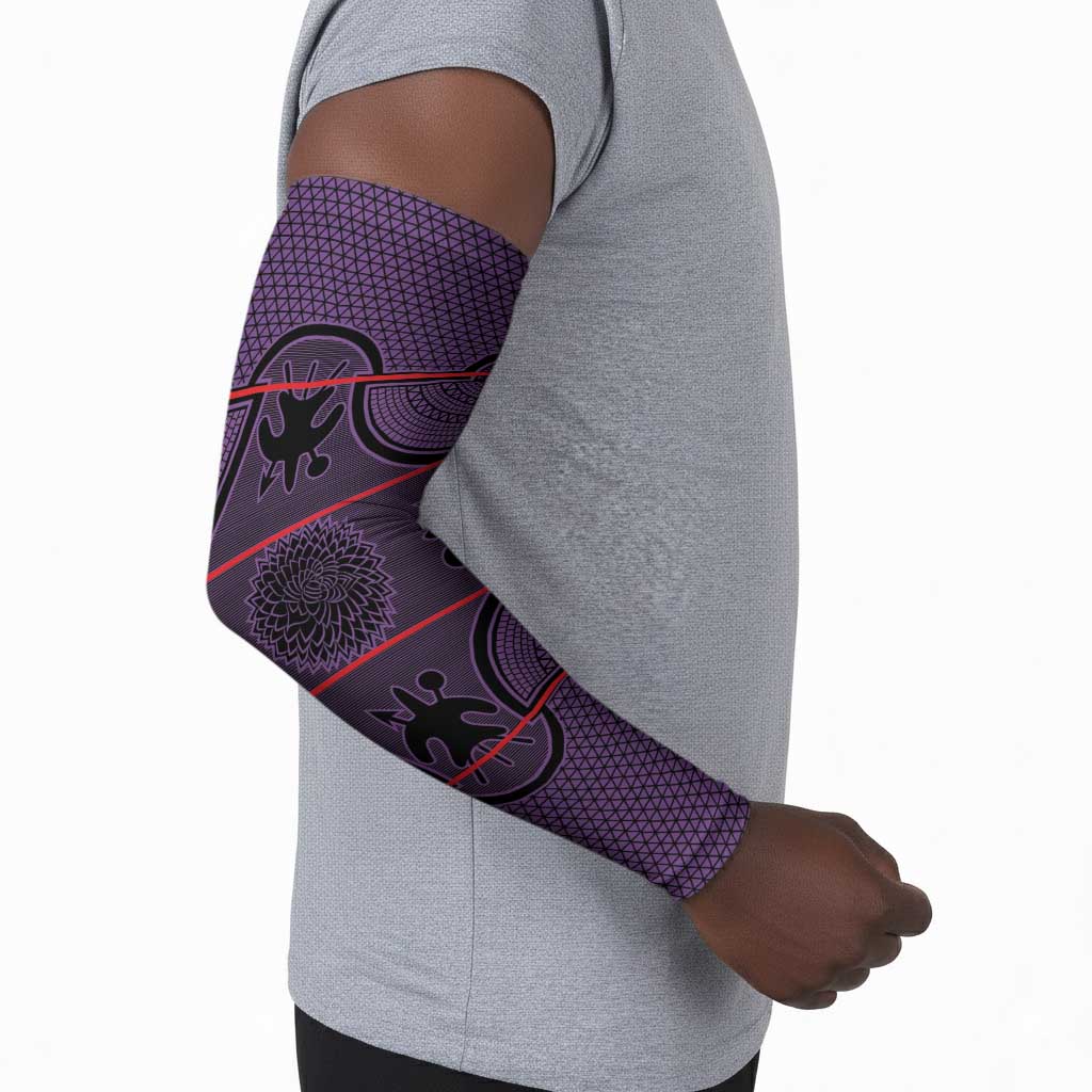 Lesotho Seanamarena Arm Sleeves Basotho Traditional Blanket Style - Violet