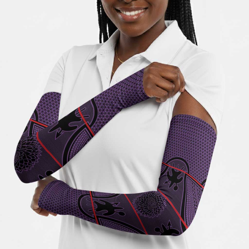 Lesotho Seanamarena Arm Sleeves Basotho Traditional Blanket Style - Violet