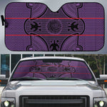 Lesotho Seanamarena Auto Sun Shade Basotho Traditional Blanket Style - Violet