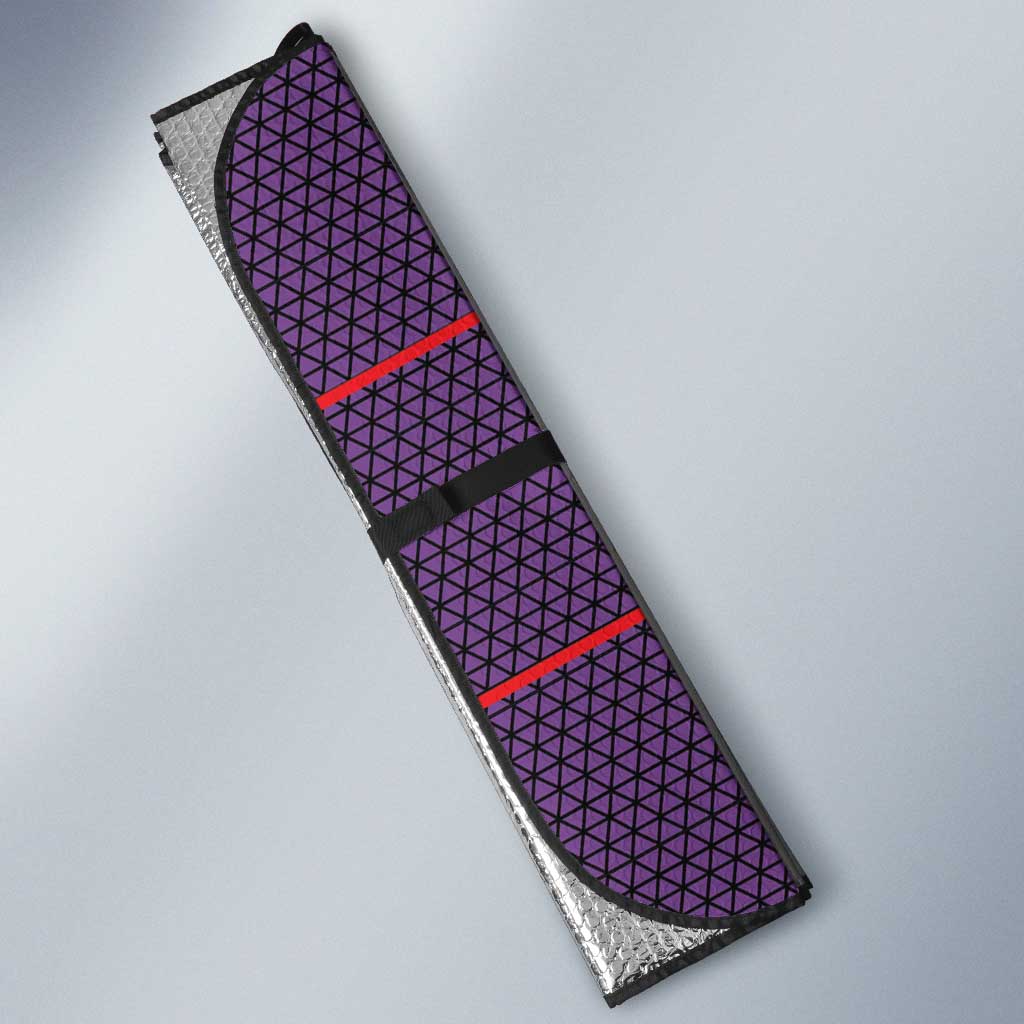 Lesotho Seanamarena Auto Sun Shade Basotho Traditional Blanket Style - Violet