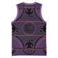 Basotho Blanket Basketball Jersey Lesotho Seanamarena Heritage - Violet LT15