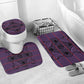 Lesotho Seanamarena Bathroom Set Basotho Traditional Blanket Style - Violet