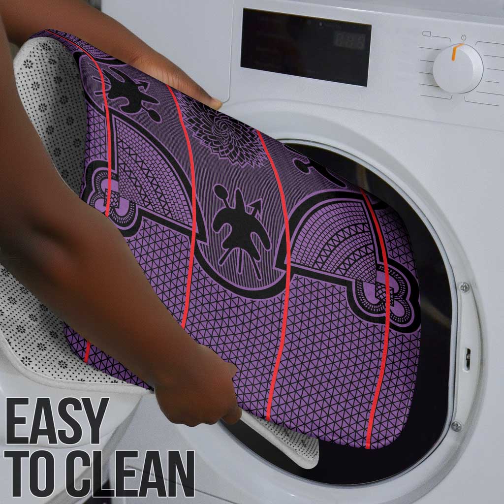 Lesotho Seanamarena Bathroom Set Basotho Traditional Blanket Style - Violet