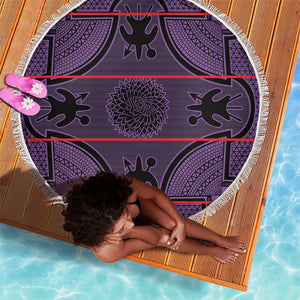 Basotho Blanket Beach Blanket Lesotho Seanamarena Heritage - Violet - African Pride