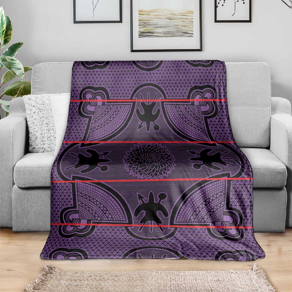 Basotho Blanket Blanket Lesotho Seanamarena Heritage - Violet - African Pride
