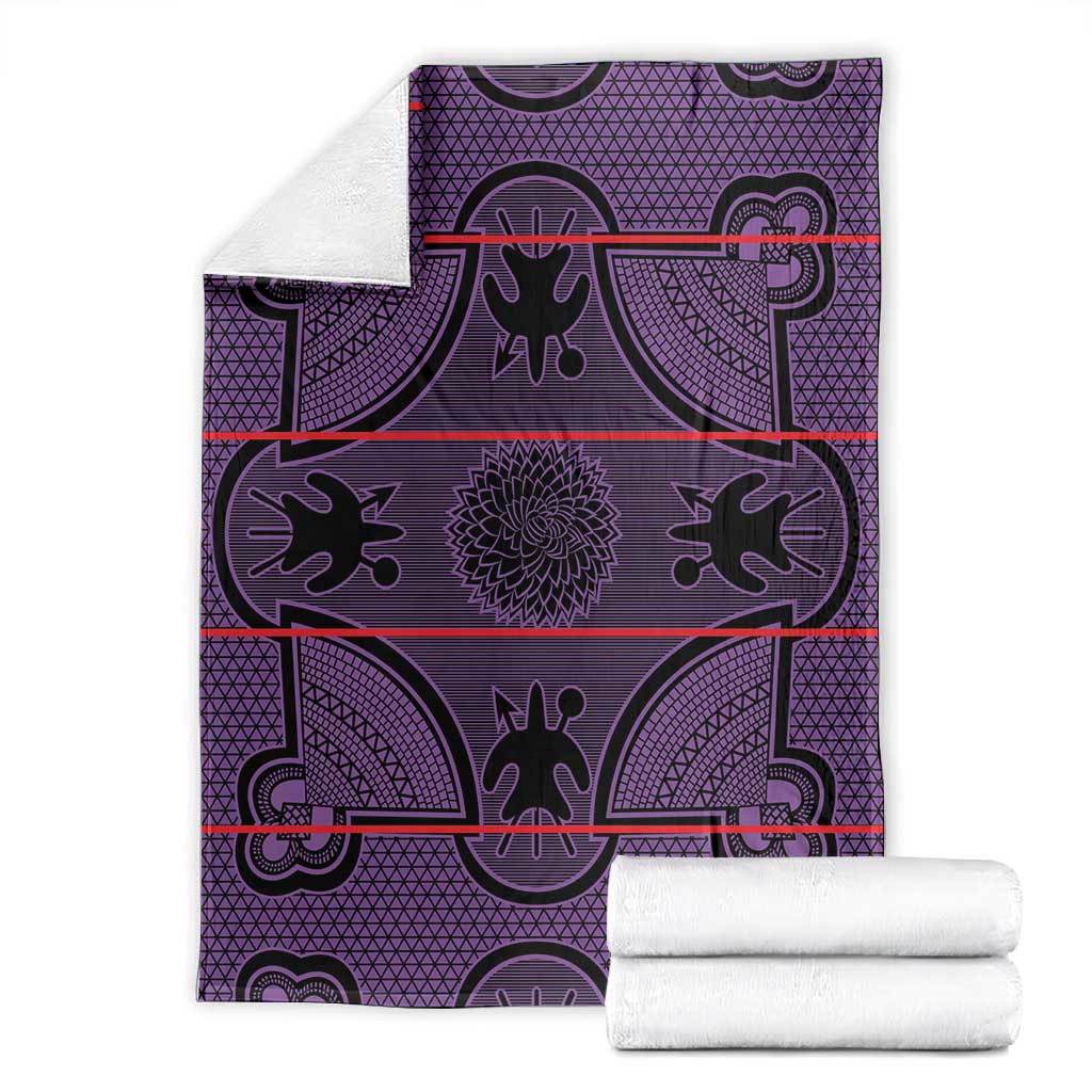 Basotho Blanket Blanket Lesotho Seanamarena Heritage - Violet - African Pride